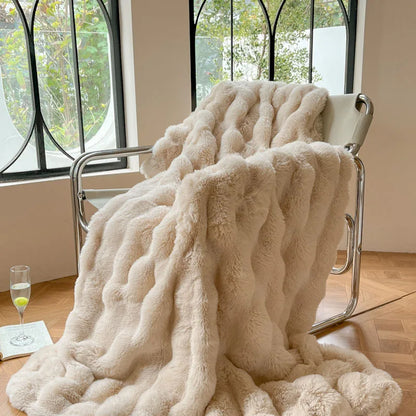 Extra Soft Faux Fur Plush Blanket